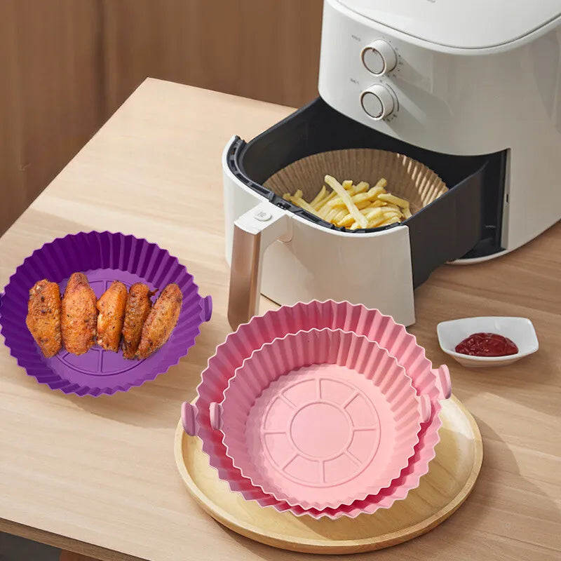 Cook Fryer™ - Kit 6 Formas de Silicone para Cozinhar