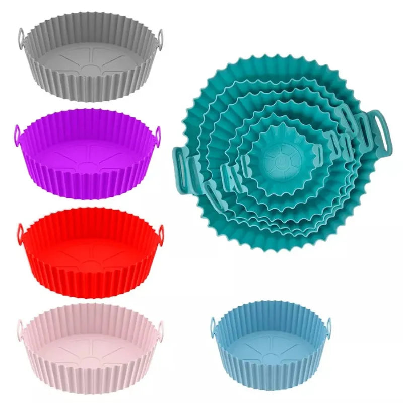 Cook Fryer™ - Kit 6 Formas de Silicone para Cozinhar