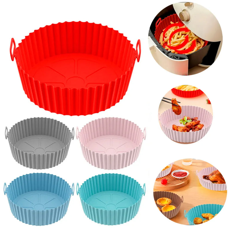 Cook Fryer™ - Kit 6 Formas de Silicone para Cozinhar